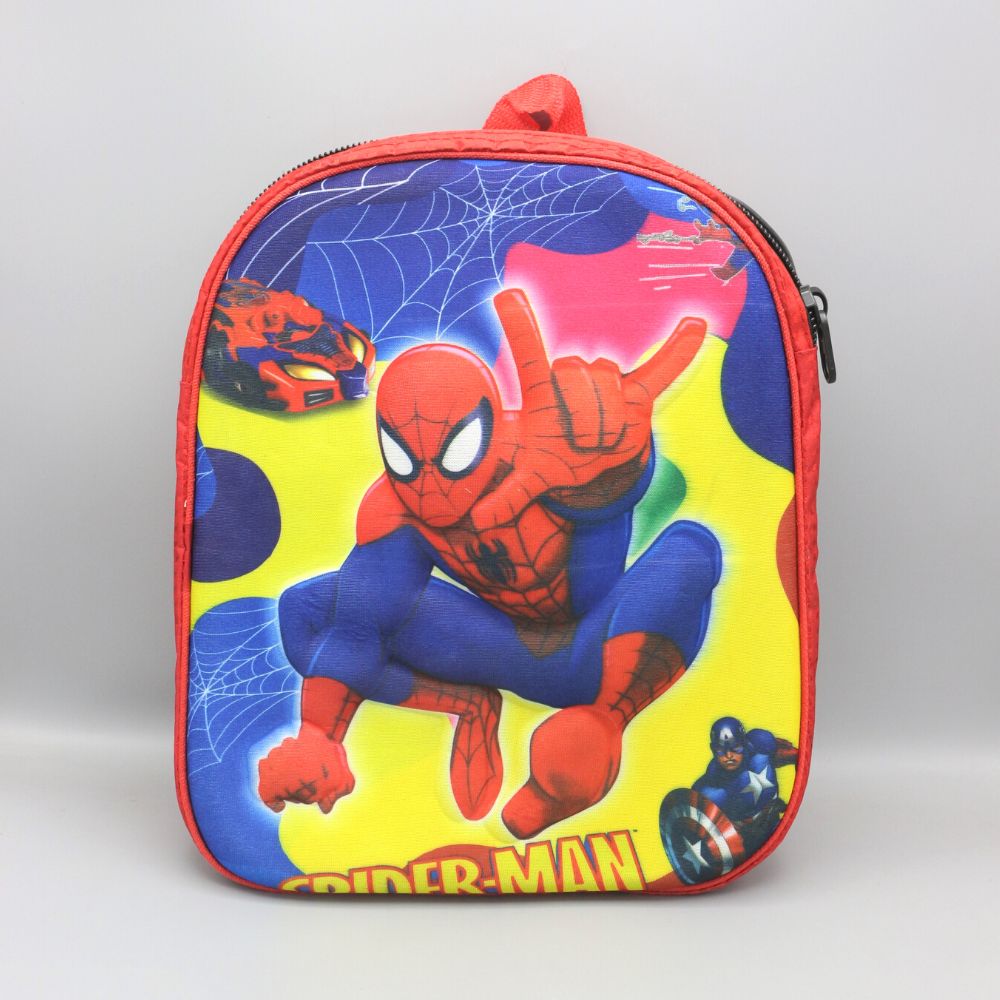 School Bags 3D Printed Spider Man (Class Nursery to Class 1)