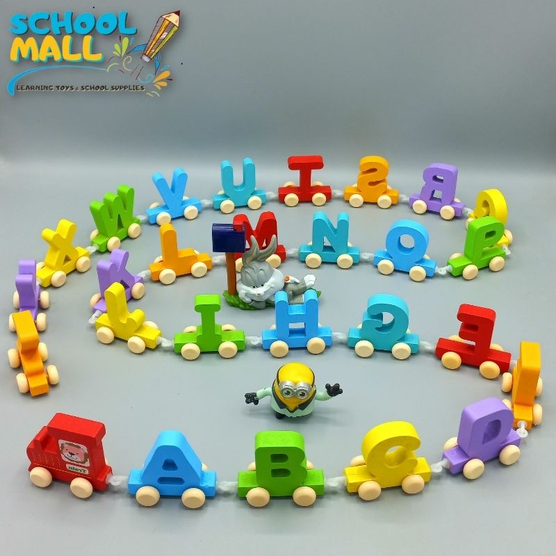 Preschool Wooden Alphabets Train – Educational Toy