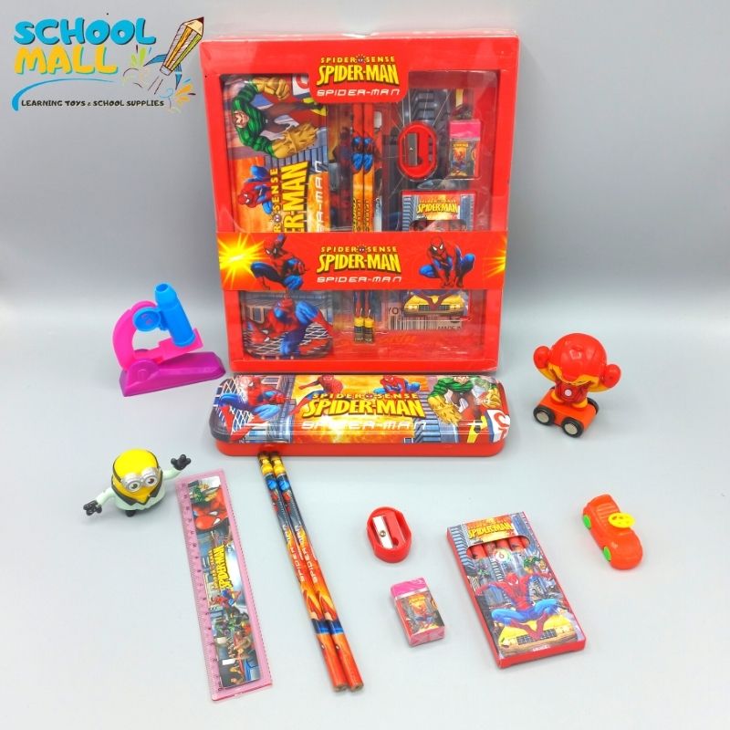 spiderman stationery gift set for kids
