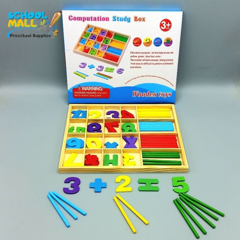 Montessori Computation Study Box Wooden Toy