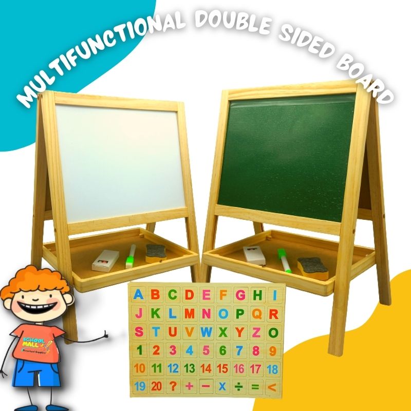 Multifunctional Double Sided Sketchpad Magnetic Wooden – M419