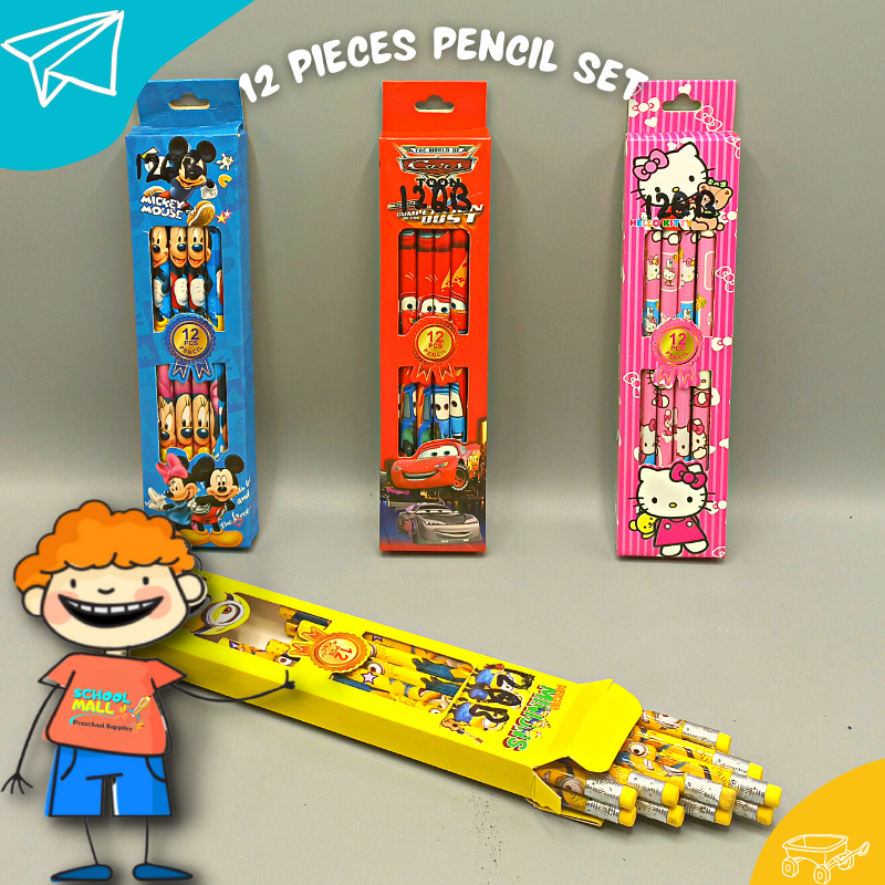 12 Pieces Pencil Sets