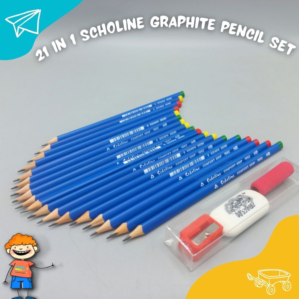 21 in 1 Scholine Graphite Pencil Set