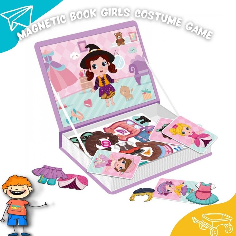 Magnetic Book Girls Costume Game