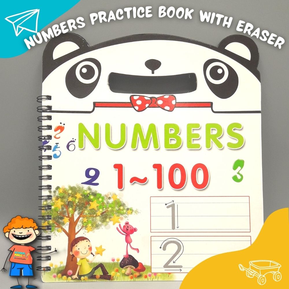 Numbers Practice Book with Eraser