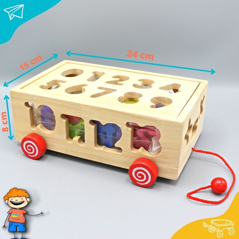 Digital Pulling Car wooden Box (2)