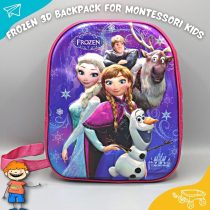 FROZEN 3D backpack for Montessori kids