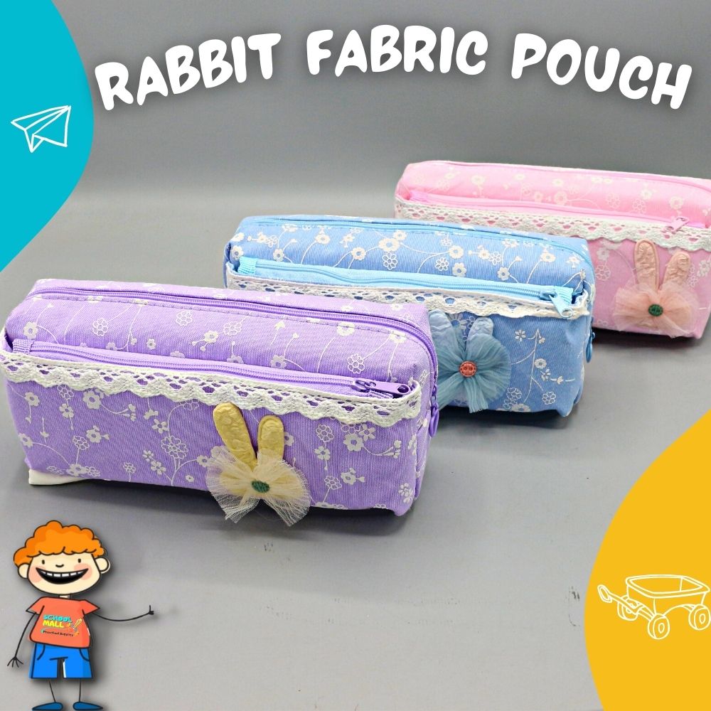 Rabbit Fabric Pouch for Kids