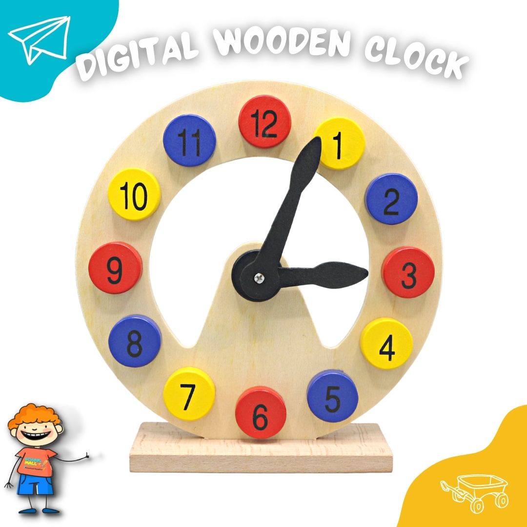 Digital Wooden Clock A-100