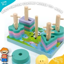 multi-Function Stacking wooden toy- MC016