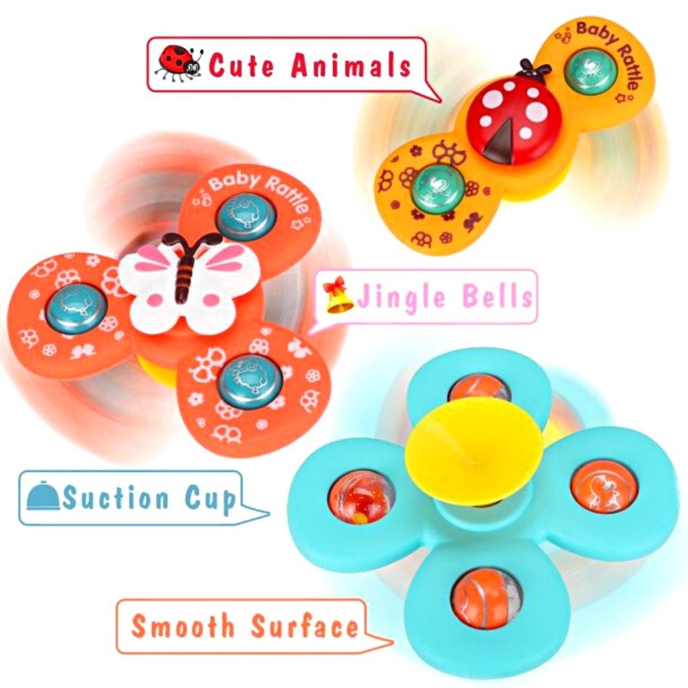 Baby Rattle Spinning Toys for Toddlers 1-3