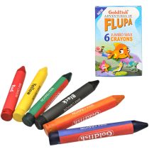 Goldfish 6 Jumbo Wax Crayons 12mm