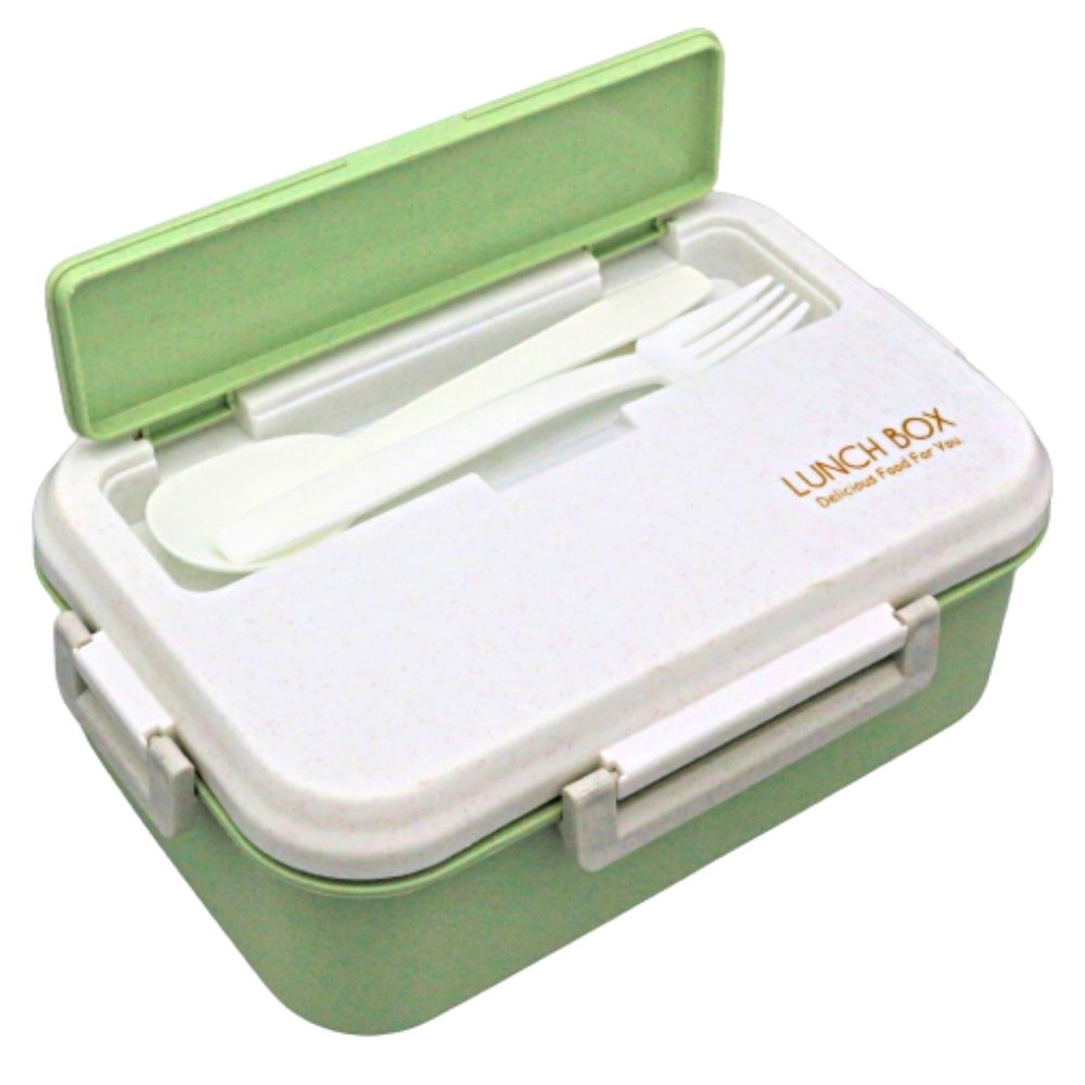 Lunch Box with Spoon and Fork (Large) (2)