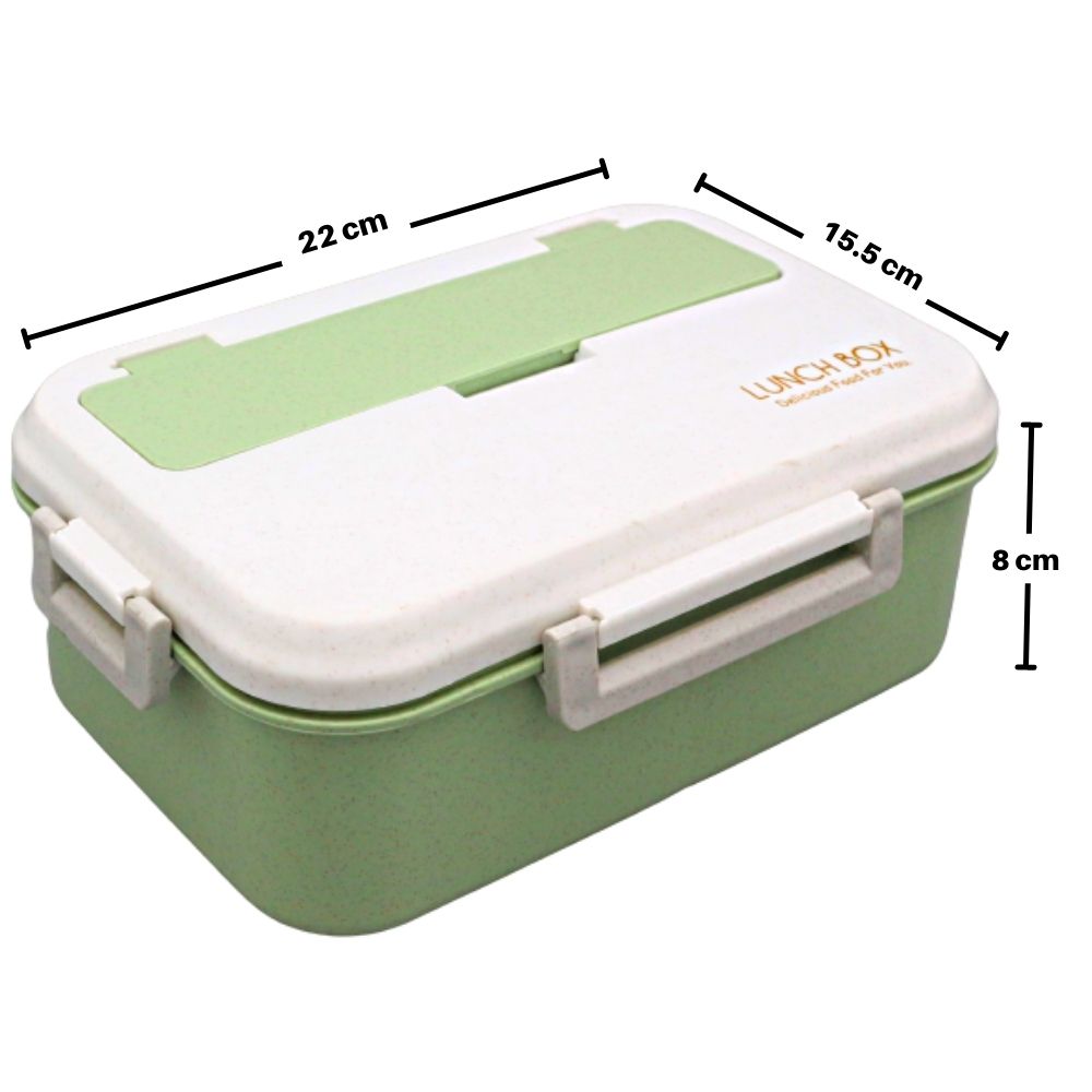 Lunch Box with Spoon and Fork (Large) (3)