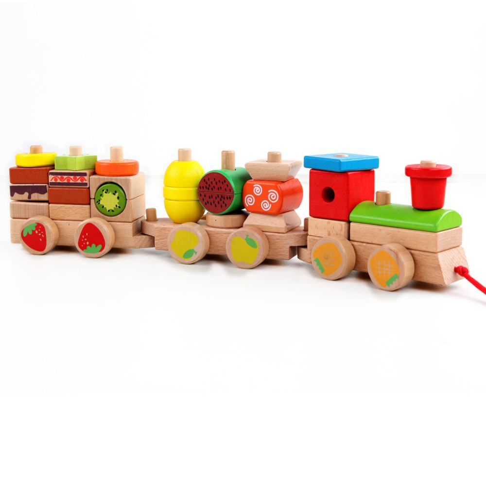 Wooden Block Train (2)