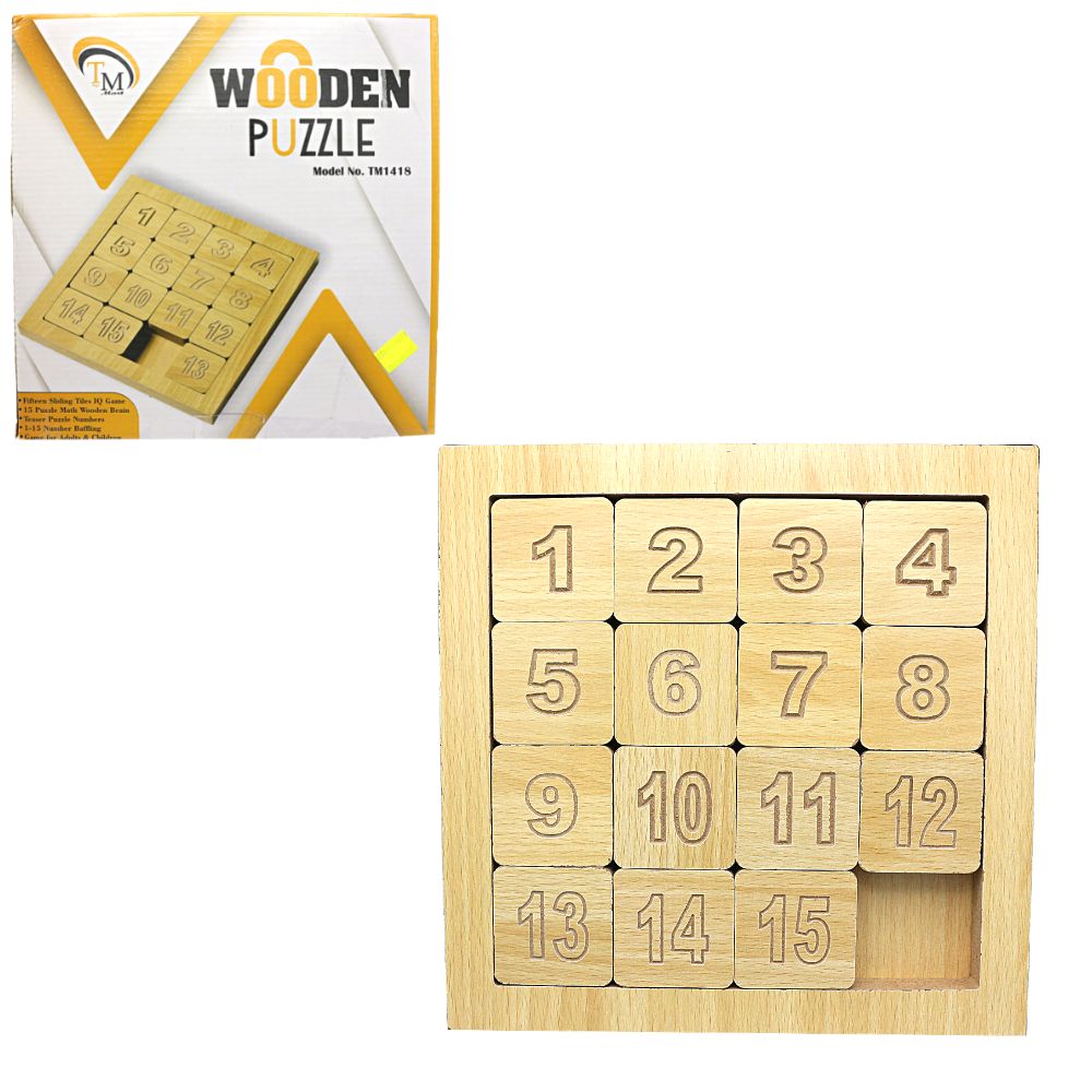 Wooden Numbers Puzzle-Medium