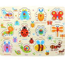 Wooden Peg Puzzle Board (Insects) GTW-3024 (2)