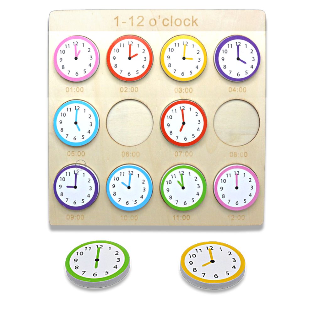 1-12 o’clock Wooden Board