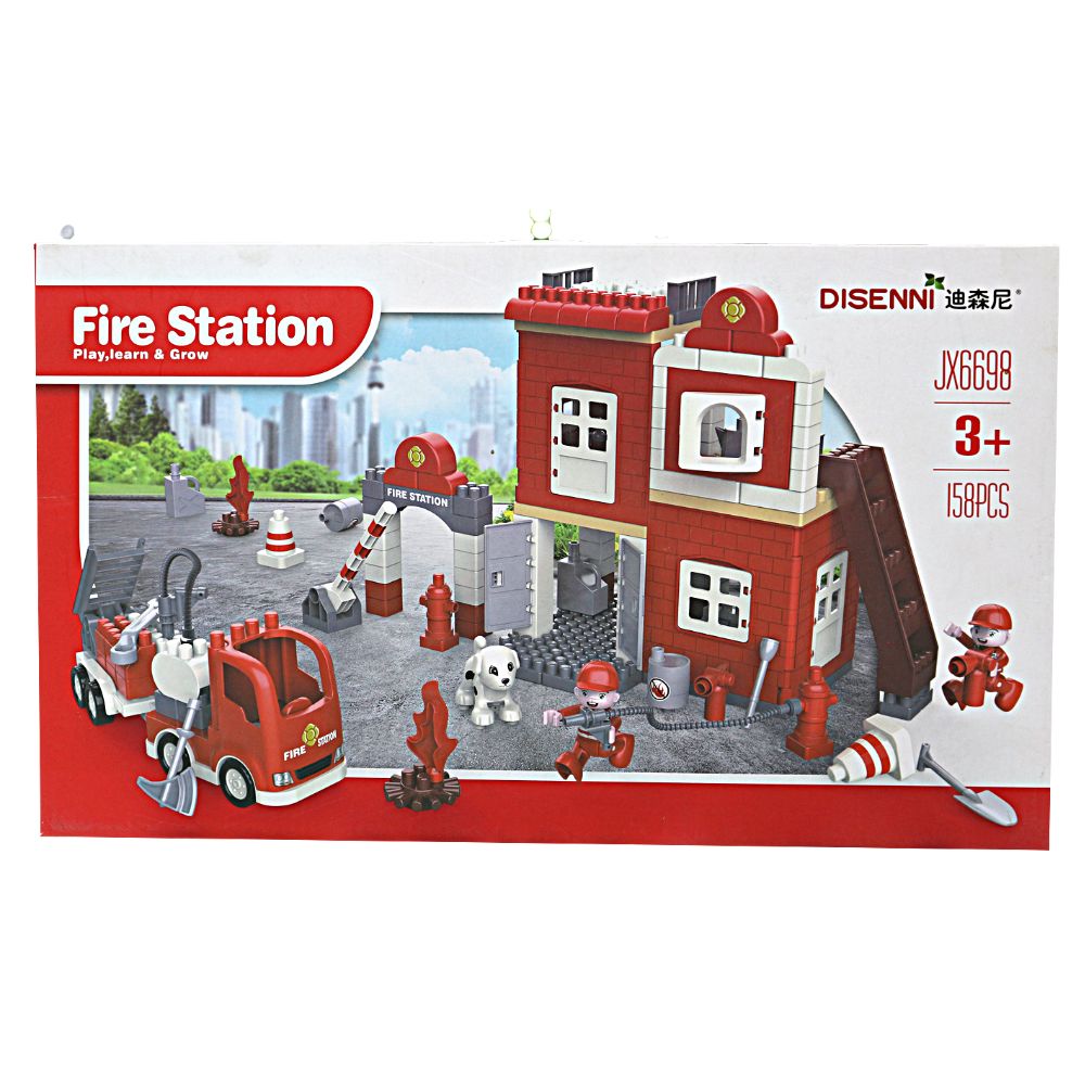 158 PCs Fire Station Building Blocks (2)