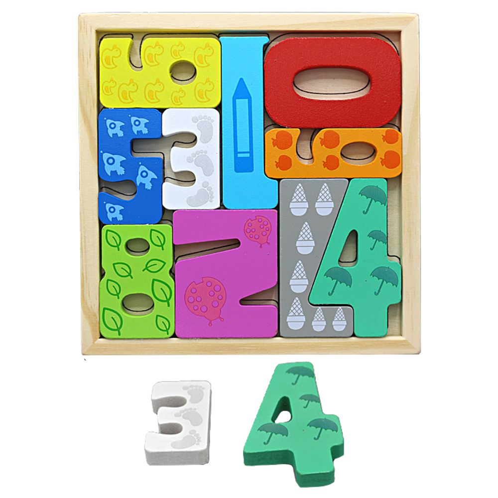 3D Wooden Jigsaw Puzzle Boards-Numbers