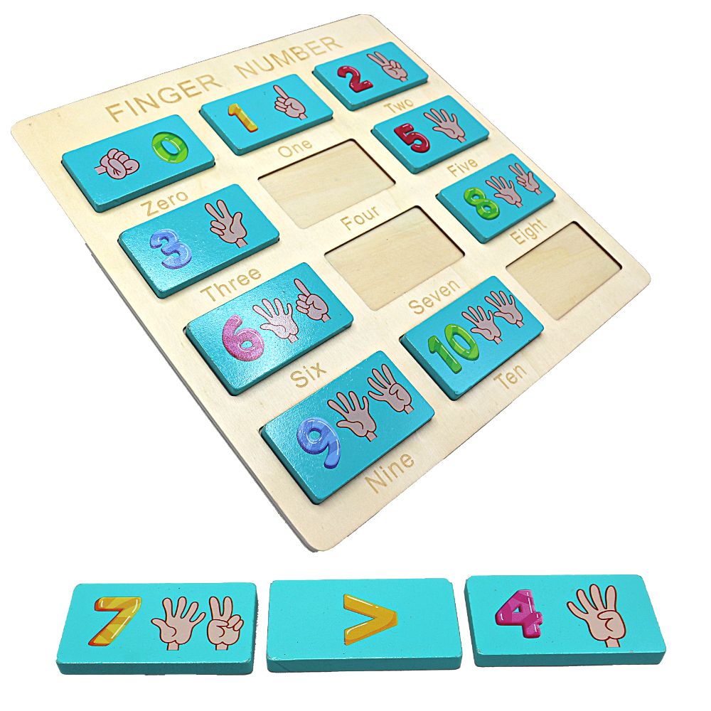 Wooden Finger Number Counting Board (2)