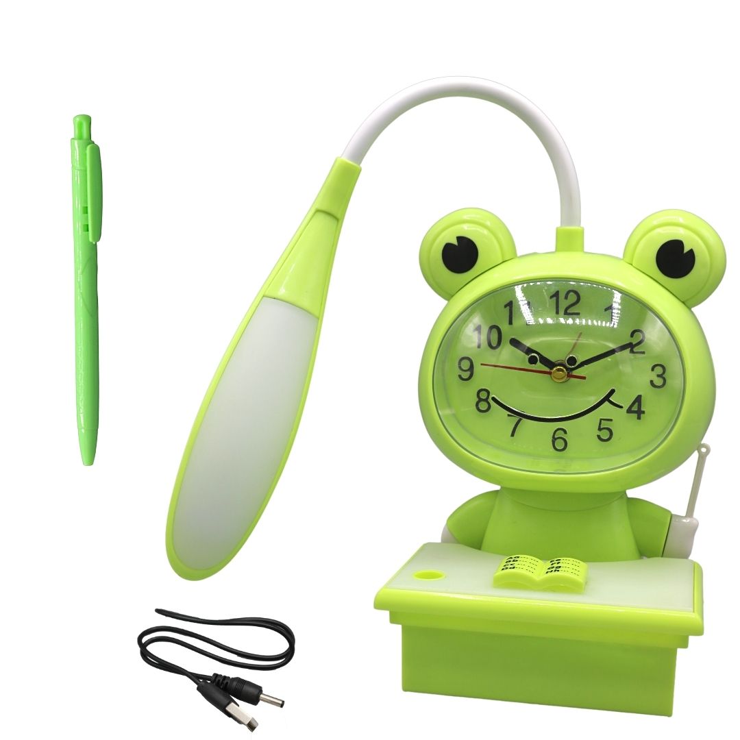 LED Rechargeable Lamp with Clock