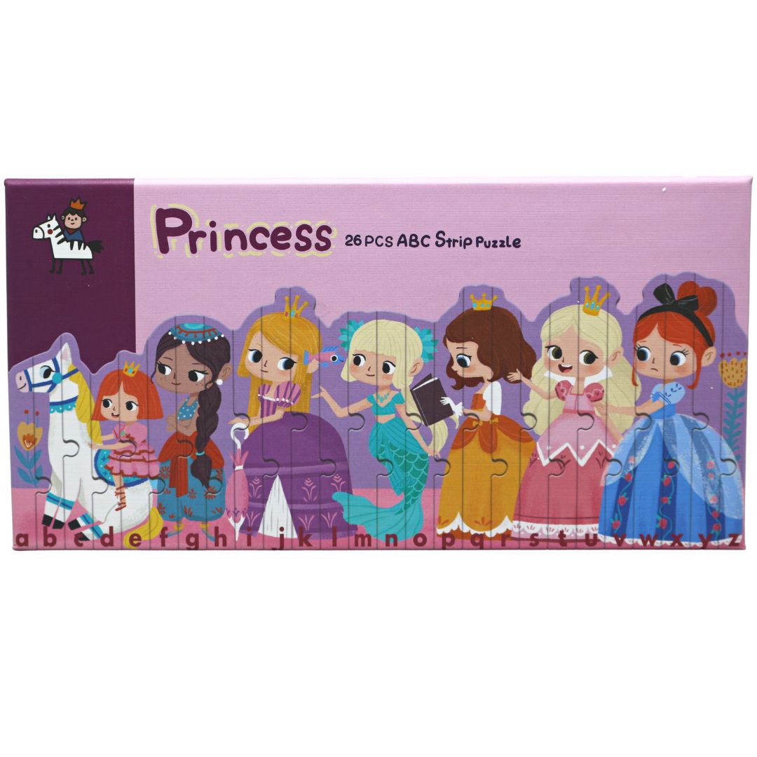 26 PCs Alphabets Strip Puzzles-Princess