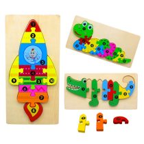 3D Wooden Number Jigsaw Puzzle