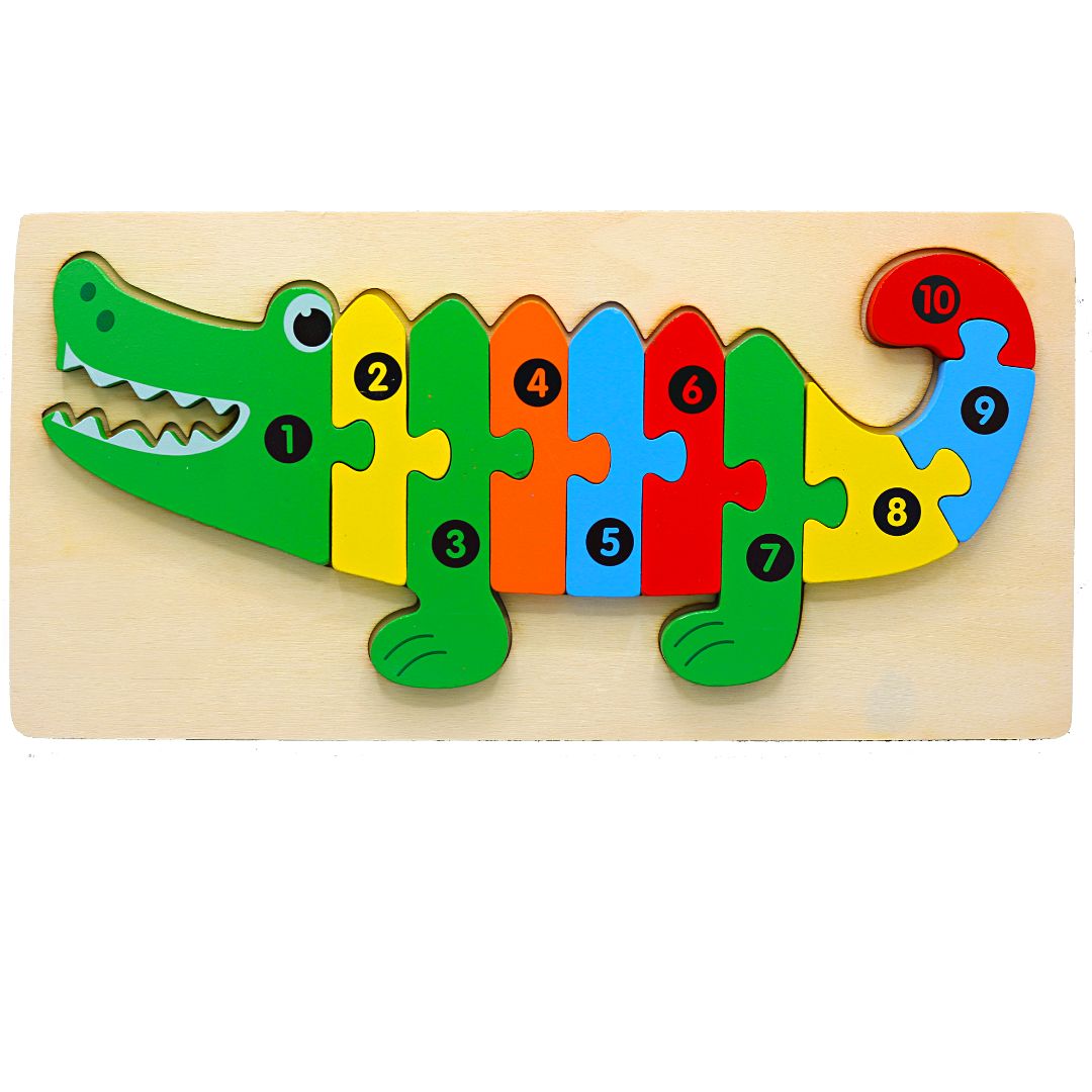 3D Wooden Number Jigsaw Puzzle (6)