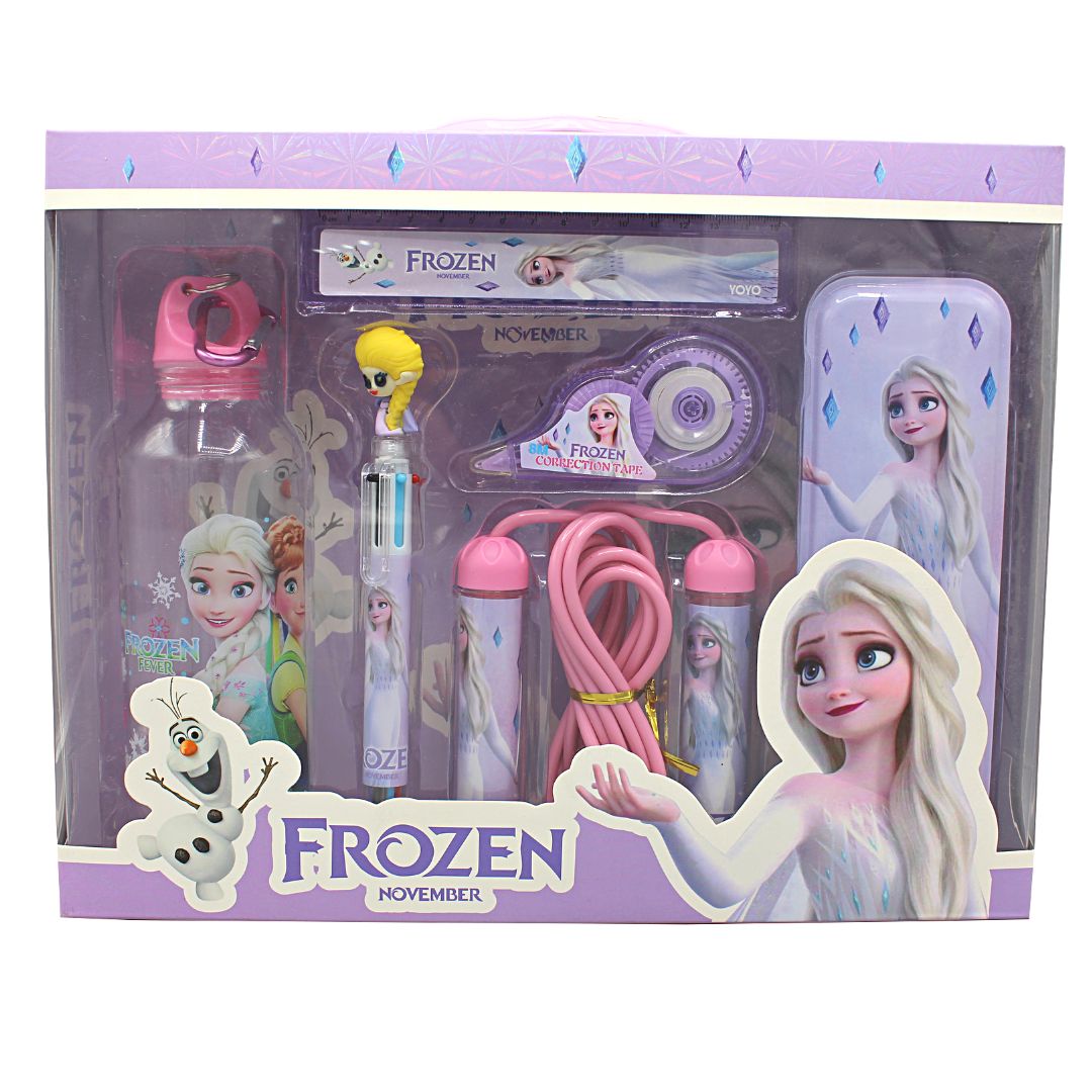 6 in 1 FROZEN Stationery Set with Bottle