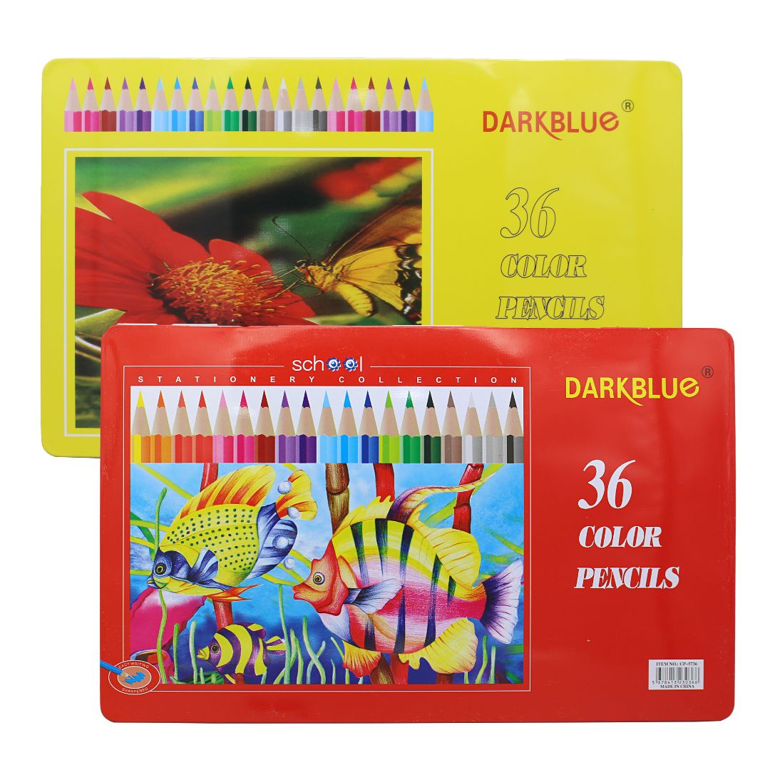 DARKBLUE 36 Color Pencils