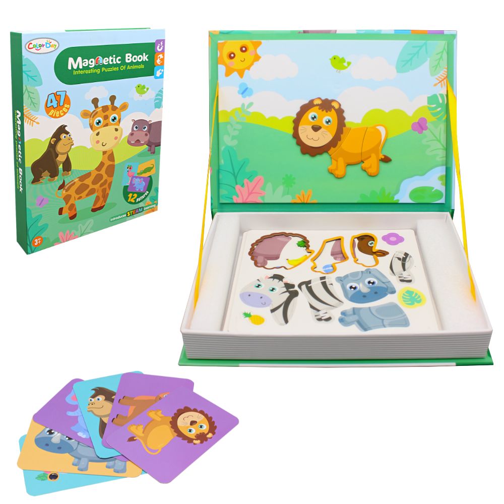 Magnetic Book Interesting Puzzles of Animals