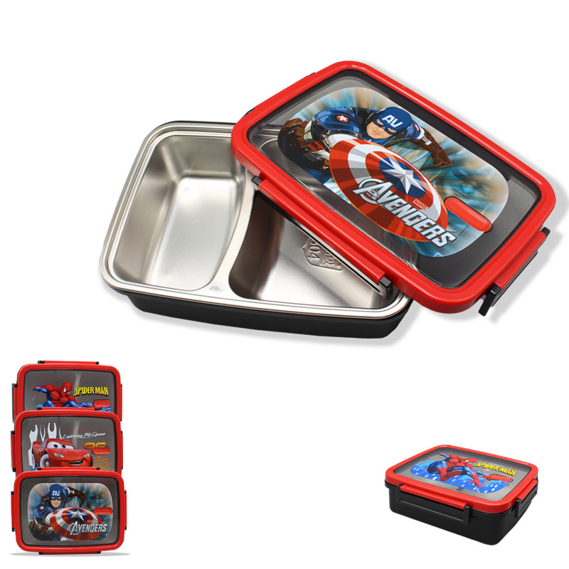 2 Compartments Stainless Steel  Lunch Box
