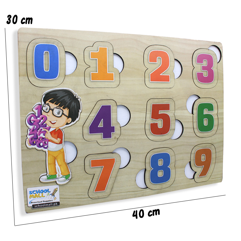 3in1 Numerical Wooden Puzzle Board-Boys