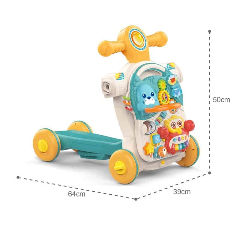 CCB21041A-3-4-In-1-Multi-Function-Baby-WalkerPlay-SetBaby-Scooter