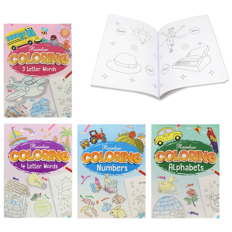 Rainbow Coloring Book – School Mall – Preschool Supplies – Educational Toys